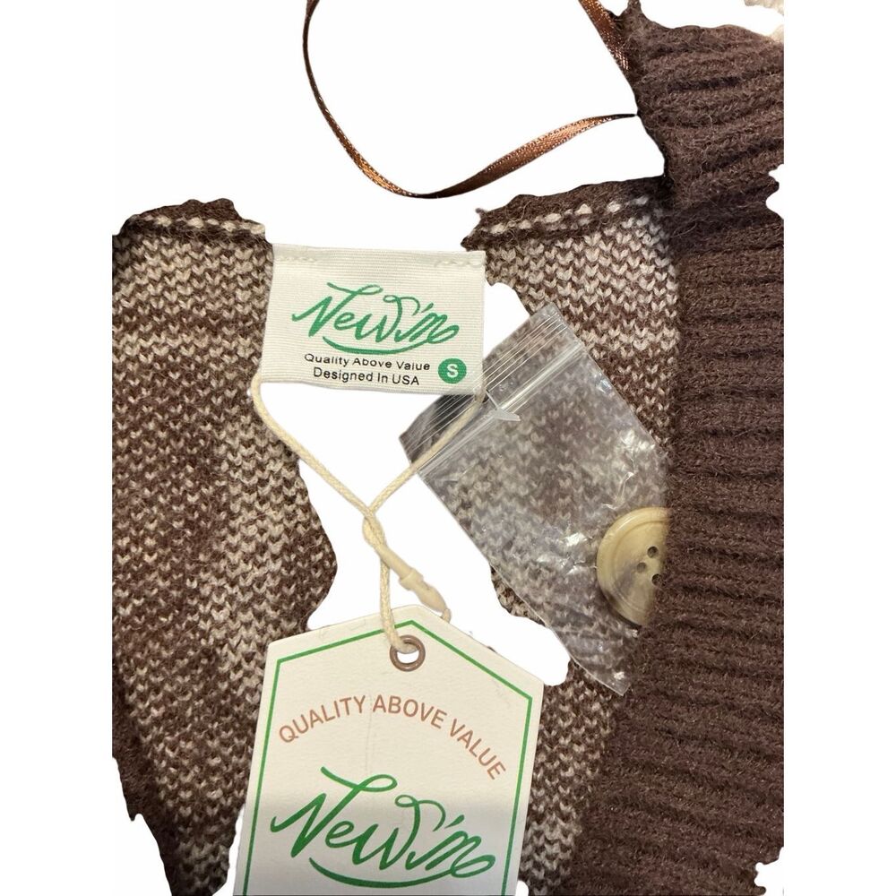 Brand New New'm Women's S Vintage Western Cowgirl Horse Knit Cardigan Sweater - Picture 2 of 9